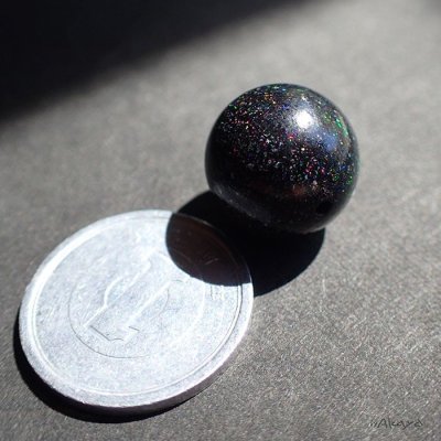 画像3: ブラックマトリックスオパール 丸ビーズ1粒