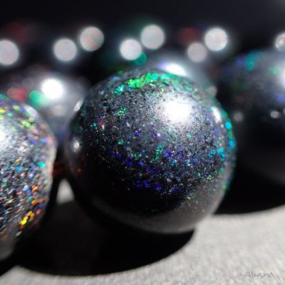 画像4: ブラックマトリックスオパール 丸ビーズ1粒