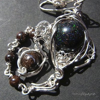 画像3: 宝石龍の首飾り 2種のオパール