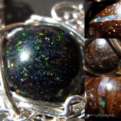 画像4: 宝石龍の首飾り 2種のオパール