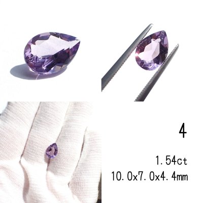 画像8: アメシスト ペアシェイプカットルース 選ぶ粒（まとめ割引あり）
