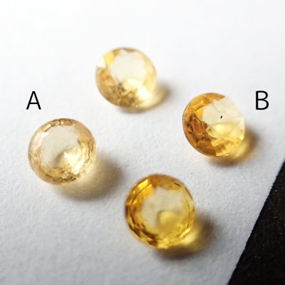 画像3: 【NEW】イエローサファイヤ ラウンドカットルース 色合わせペア