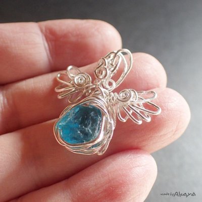画像3: 天使のペンダント ブルーアパタイト