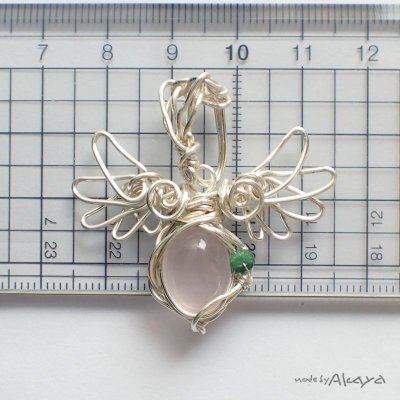 画像8: 天使のペンダント ローズクォーツ