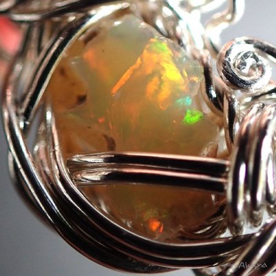 画像7: 虹精霊のペンダント オパール