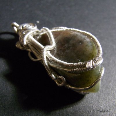 画像6: エルフのペンダント ウォーターメロンガーネット