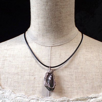 画像9: エルフのペンダント ウォーターメロンガーネット