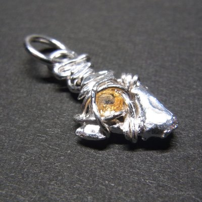 画像4: 銀の矢尻 イエローサファイヤ