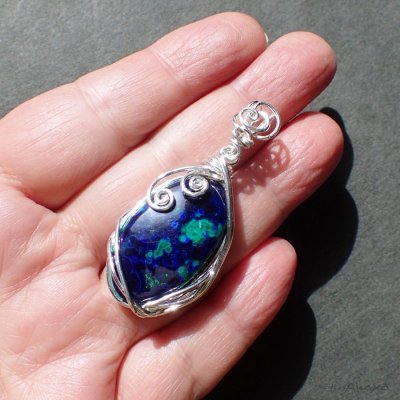 画像3: エルフのペンダント アズロマラカイト
