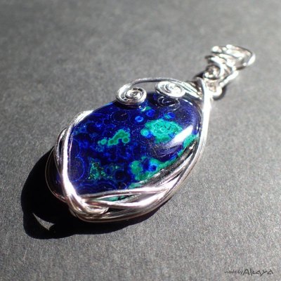 画像6: エルフのペンダント アズロマラカイト