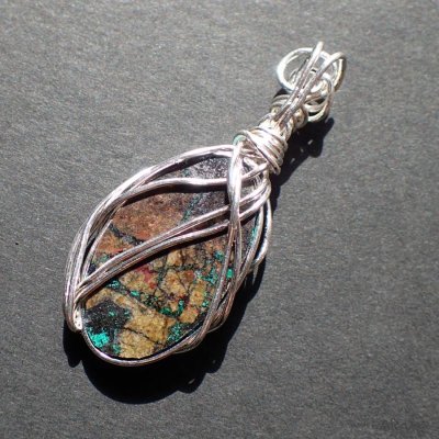 画像8: エルフのペンダント アズロマラカイト