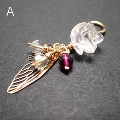 画像3: 妖精のペアヘッド 水晶薔薇と蛍石