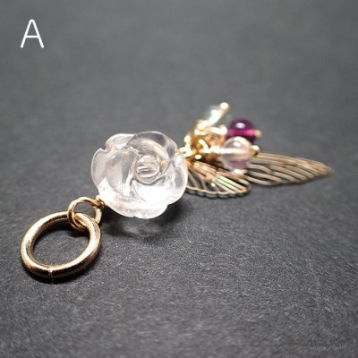 画像4: 妖精のペアヘッド 水晶薔薇と蛍石