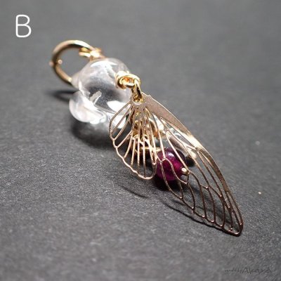 画像9: 妖精のペアヘッド 水晶薔薇と蛍石