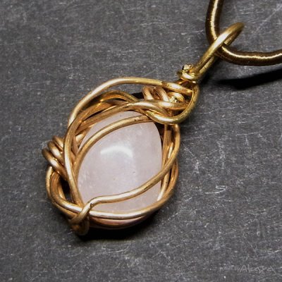 画像6: ローズクォーツの首飾り