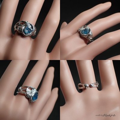 画像6: アミュレットリング ブルーアパタイト