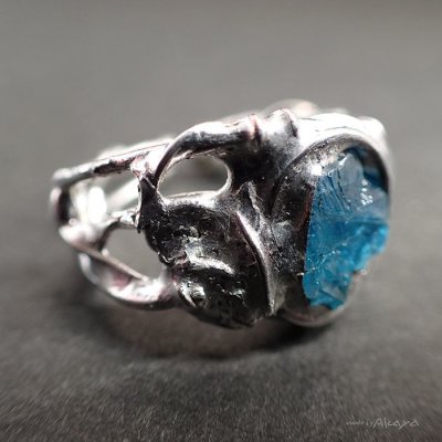 画像4: アミュレットリング ブルーアパタイト