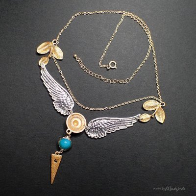 画像9: セラフィムの首飾り アマゾナイト