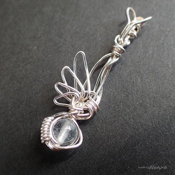 画像7: 片翼天使のペンダント ナチュラルトパーズ (7)