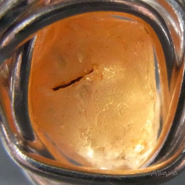 画像2: 天使のペンダント マンダリンガーネット (2)