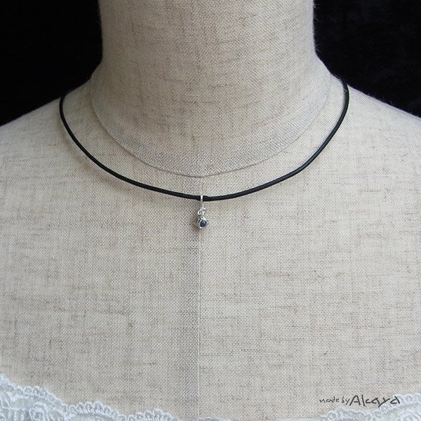 画像2: プチペンダント サファイヤ (2)