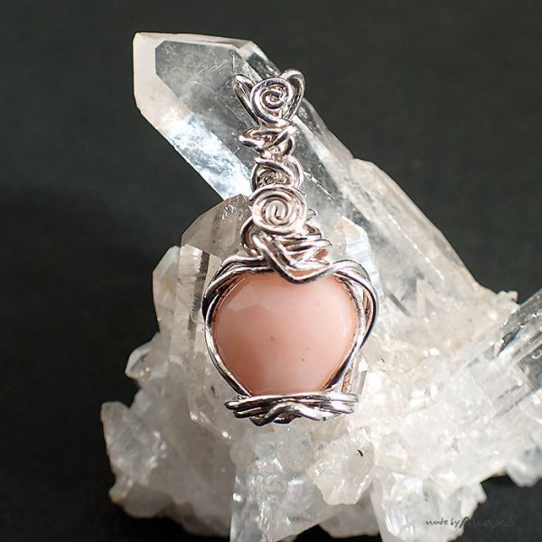 画像1: エルフのペンダント ピンクオパール (1)