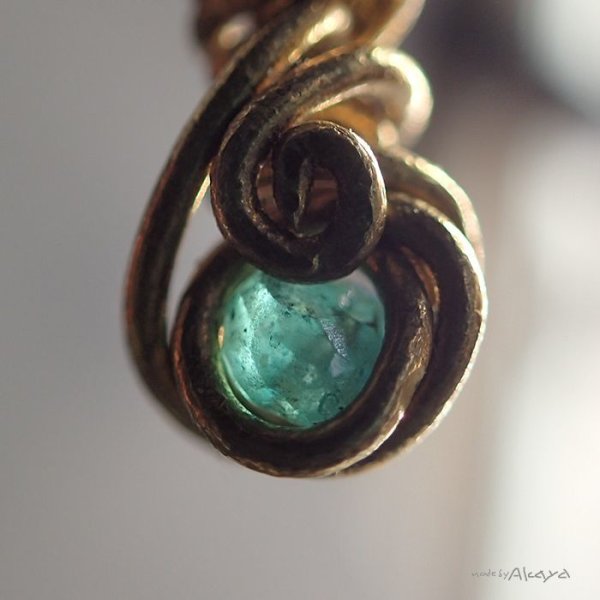 画像3: プチペンダント エメラルド (3)